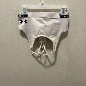 Under Armour Girls M: White Athletic Bra